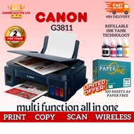 Canon PIXMA G3811 Inktank printer Print, Copy, Scan, User refillable ink, Replacement of G3730 3730