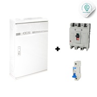ตู้โหลดเซ็นเตอร์ 3 เฟส 12/18/24/36 ช่อง พร้อมเมน+ลูกเซอร์กิตเบรกเกอร์ Load Center50A / 63A / 100A / 