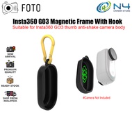 FOTO Insta360 GO 3 Magnetic Camera Frame Case With Hook for Insta360 GO3 Anti-Shake Action Camera Body Protection