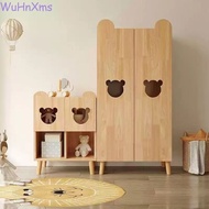 Home Bedroom Kids Cupboard Solid Wood Bedroom Baby Wardrobe 2 Door Wardrobe Storage Wardrobe