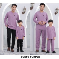 [Dusty purple] BAJU MELAYU  & KURTA TELUK BELANGA  JAY JAY KANAK DEWASA BUDAK PLUS SIZE SAIZ  BESAR 