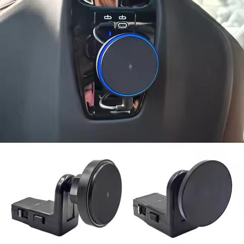For BMW X7 X6 X5 X3 I5 I7 IX 2023 2024 2025 Car Wireless Charger Seat Pad Phone Magnetic LED Holder 