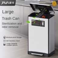 Java stainless steel pedal trash can, step bin/soft trash bin stainless steel pedal step dustbin/was