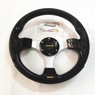 Car Universal PU leather steering wheel size 320mm / MOMO 12.5 inches wheel Black