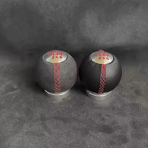 New Leather Real Carbon Fiber 6 Speed Gear Shift Knob For Toyota GT86 GR 86 2012 13 14 2015 16 2017 