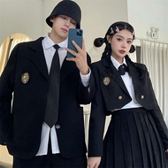 2024 Styles Korean Class Uniform Graduation Set Japanese College Junior High School High School Stud