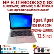 LAPTOP SUPER FAST HP ELITEBOOK 820 G3, i7 GEN 6, SSD+HDD LIKE NEW