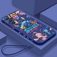 Lilo &amp; Stitch Luxury Cartoon Phone Case For Huawei P30 P30 pro P10 P20 P20 proP30lite/Nova 4E P40p40 proLiquid Left Rop