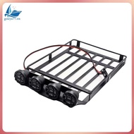 [gouyu77.vn] Universal Roof Racks Luggage Carrier Car Frame with LED Light for 1/18  C8801 RC Crawle