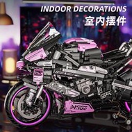 【朗月甄選】兼容樂高積木拼裝玩 具粉色bmw嘰車模型88015F益智男孩跨境批發