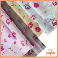 Plain Soft FLower Bouquet Paper lotso Cartoon motif Fower wrapping KB84