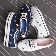 🎉PROMO🎉🍒💯 Keds （free two pairs of socks ）swallow pattern classic women shoes canvas shoes