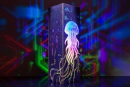 賽博水母夜燈：科技感 RGB LED 桌燈