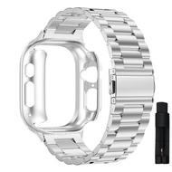 Ốp Lưng Cho Apple Watch Ultra 49Mm + Dây Đeo Vòng Đeo Tay Bằng Thép Không Gỉ Cho I Watch Apple Watch