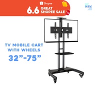 LOCAL STABLE TV Mobile Stand with Roller TV Stand TV Mobile Cart with Wheels  32 to 75 inch TV Mount TV Bracket