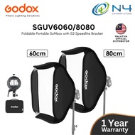 Godox Flash Softbox Kit Godox + S2 type Bracket Mount Kit for Flash Speedlite Studio Shoot (80 x 80c