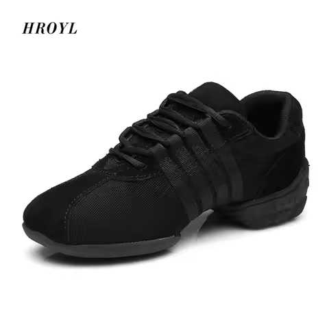 HROYL Dance Sneakers Unisex Sport Dance Shoes Women's Girls Modern Sport Hip Hop Jazz Sneakers Shoes