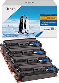 G&G Canon Compatible Toner CRG-055H BLK CYN MAG YEL 4 Color Set CRG-055 High Capacity CRG055 4 Color
