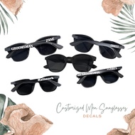 EcoYouPH Sunglasses Customized Men Eye Shades with name decals Sunglasses Men
