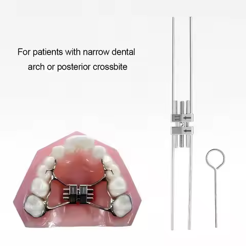 Dental Orthodontic Palatal Expander Screw Stainless Steel Hyrax Expander with Activation Key Rapid P