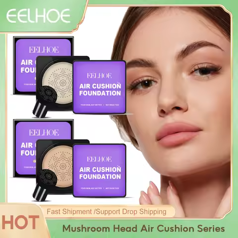 Eelhoe Mushroom Head Air Cushion Series Base Make up Cosmetic Full Coverage Moisturizing Waterproof 