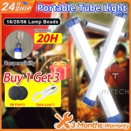LED Light Tube 30w/60w/80w Portable USB Rechargeable Emergency Light Camping Lamp Outdoor Lighting Pasar Malam Lampu应急灯