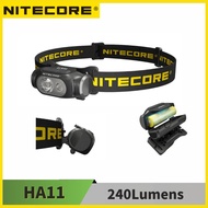 Original NITECORE HA11 240 Lumens Max Beam Distance 90 m Include Battery Ultar Lightweight Dual Beam