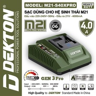 Dekton M21-S40XPRO Charger for 21V (4.0A) Ecosystem
