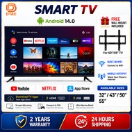 Televisyen Pintar DTac TV Smart 32inch/40inch/43inch/50inch Netflix Hdmi HD LED TV Android Murah