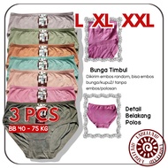 KATUN 3 PCS FEMA Women's Panties | Sweat-Absorbent Cotton | One Size L–XXL | Fits weight 75 kg 089 8