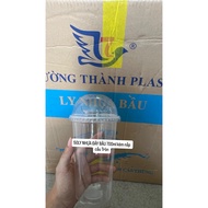 [CHEAP PRICE - DISTRICT 8] 50 700ml CUP WITH Gourd Bottom + 95mm Lid + 95mm Spherical Lid + Tall Fla