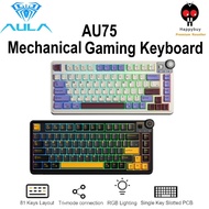 AULA AU75 87-Key RGB Tri-Mode Gasket Mechanical Gaming Keyboard - Star Vector Switch