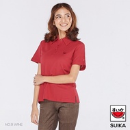 แตงโม (SUIKA) - เสื้อแตงโม คอปกไมโครไฟเบอร์ สี 09 WINE (แดงไวน์) (05 06 09)