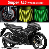 For Yamaha Sniper 155 150 Sniper155 Sniper150 Motorcycle Mags Sticker Rim Decals Waterproof Durable 