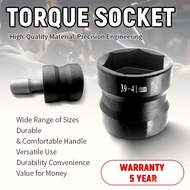 Heavy-duty Torque Drive Socket 39x41mm and 3 inches Extension Set 1/2 Drive Removal Tool