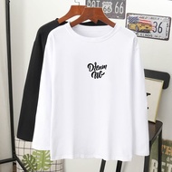 DREAM BIG T-SHIRT Lengan Panjang Muslimah perempuan lelaki kain cotton baju labuh wanita laki longsleeve tshirt women