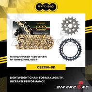 REGINA Chain 520ZRT-112 + S-TEEL Sprocket Set for BMW G310 GS and G310 R by Bikerzone Official Store