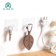 As Well As แขวนปลั๊กไฟ ไม่ต้องเจาะผนัง 1 ชิ้น, 5 ชิ้น/แพ็ค, 10 ชิ้น/แพ็ค