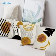 [SILI]Throw Pillowcase Minimalism Abstract Pattern Printed Pillowslip with Hidden Zipper Bedding Decoration Soft &amp; Comfy Sofa Cushion Cover Square Pillow Shams Household Supplies