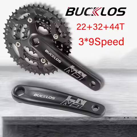 BUCKLOS 104/64BCD MTB Crank Aluminum Alloy 170mm Bicycle Crankset 3*9S 3*10S 22/24/26/32/38/42/44T B