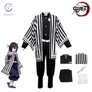 Iguro Obanai Cosplay Costume Anime Demon Slayer Kimono Robe Adults Uniform Outfit Halloween For Kids