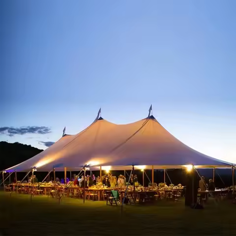 Exhibition Banquet Restaurant Tent Waterproof Sunshade Outdoor Lawn Wedding Canopy Tent Pole Tent Cu