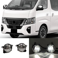 Car LED Fog lights For Nissan NV350 Caravan Micro Bus/Urvan 2023 fog lamps Cover Grill frame Wire Sw