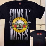 💦NEW Rock Band Guns n Roses Black Shirt เสื้อยืดผู้ชาย