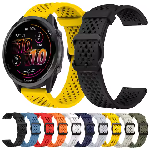 Breathable Band 22mm For Garmin Forerunner 570 47mm 265 255 M Watch Strap Garmin Venu 3 2 Vivoactive
