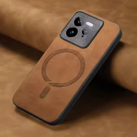 For Realme GT 7 Pro Case for Magsafe Magnetic Luxury Leather Back Cover for Realme GT7 Pro GT5 pro N