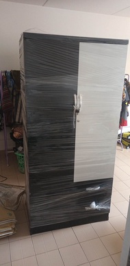 ตู้เสื้อผ้า 80ซม. [จัดส่งฟรี] ไม้MDF  กว้าง80cm.สูง170cm.ลึก50cm. สีขาว