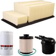 FD4615 FD-4615 Fuel Filter + FL2124S OIL FILTER + FA1902 Air Filter Replacement for 2011-2016 F250 F