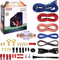 Pyle Car Audio Wiring Kit - 20ft 8 Gauge Power Wire 1000 Watt Amplifier Hookup for Battery Head Unit &amp; Stereo Speaker Installation Sound System - Marine Grade Cable Wired &amp; Gold Plated Fuse PLMRAKT8