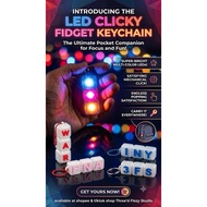 LED Clicky Keyboard Keychain - Custom Name
